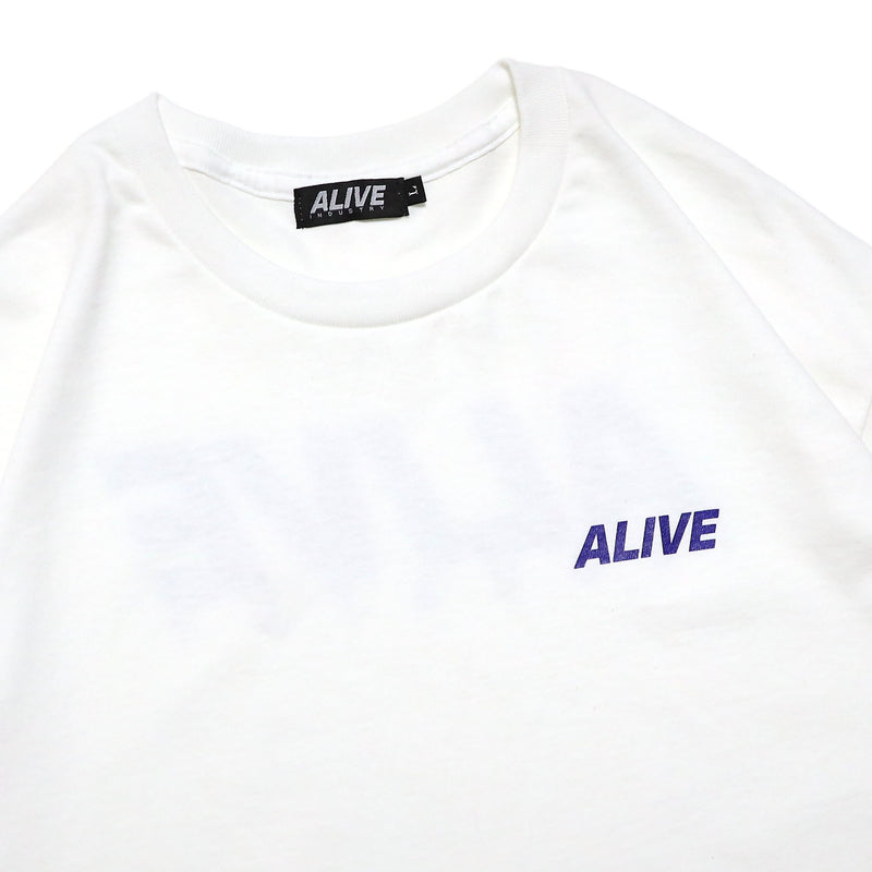 ALIVE INDUSTRY 22ロゴ Tシャツ / ホワイト【XLサイズ】