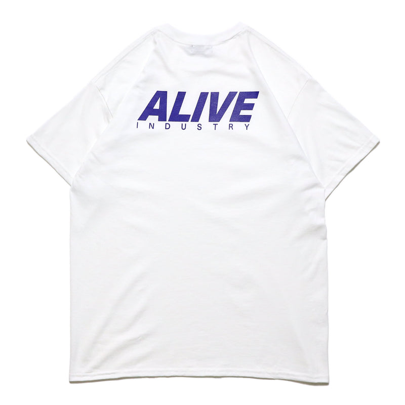 ALIVE INDUSTRY 22ロゴ Tシャツ / ホワイト【XLサイズ】