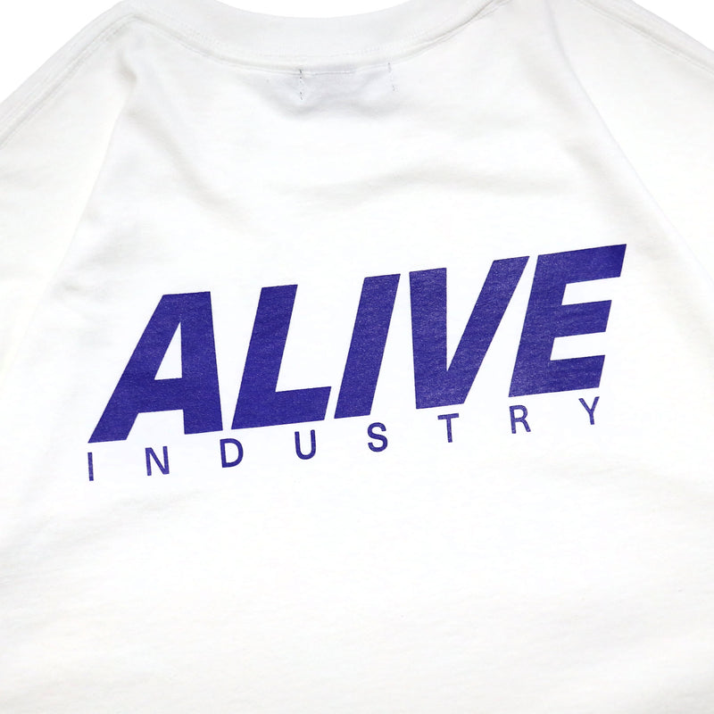 ALIVE INDUSTRY 22ロゴ Tシャツ / ホワイト【XLサイズ】