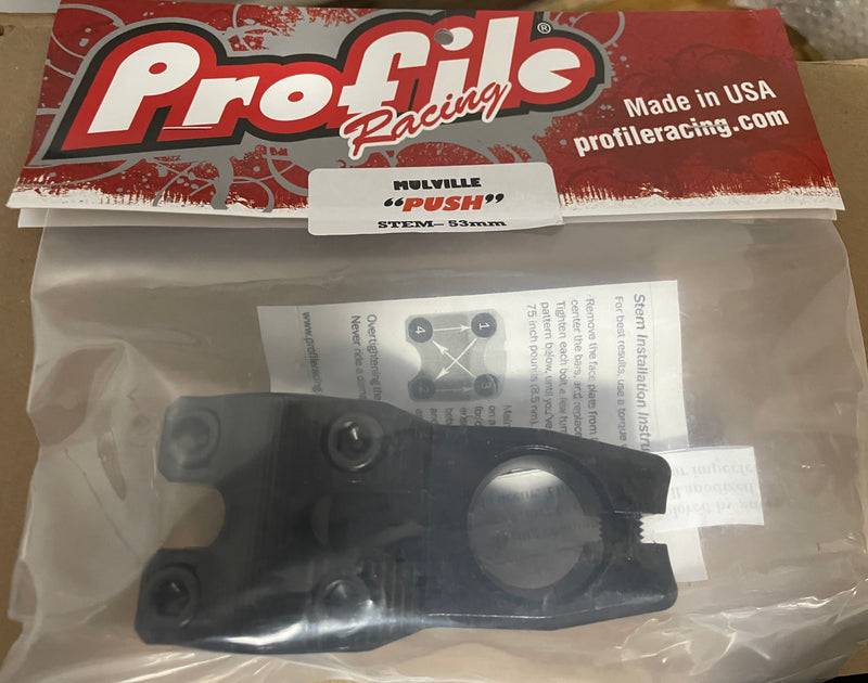 PROFILE PUSH ステム 1-1/8 53mm / ブラック – BMXショップワンダーランド