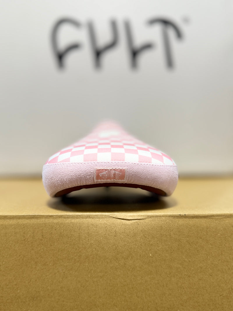 CULT X VANSシート SLIP-ON CHECKERBOARD / ピンク&ホワイト-ガムベース