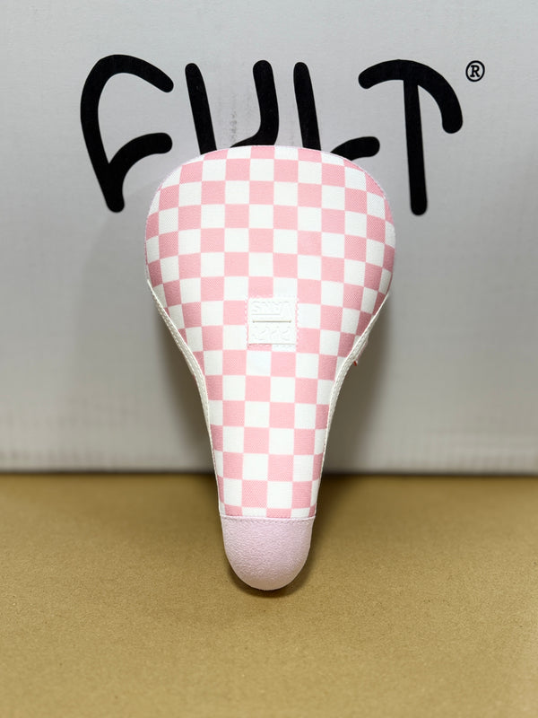 CULT X VANSシート SLIP-ON CHECKERBOARD / ピンク&ホワイト-ガムベース