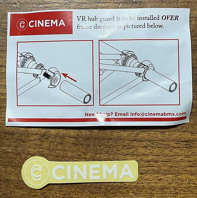 CINEMA VR リアハブガード