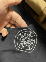 CULT PENTAGRAM POCKET TEE / ブラック【Lサイズ】