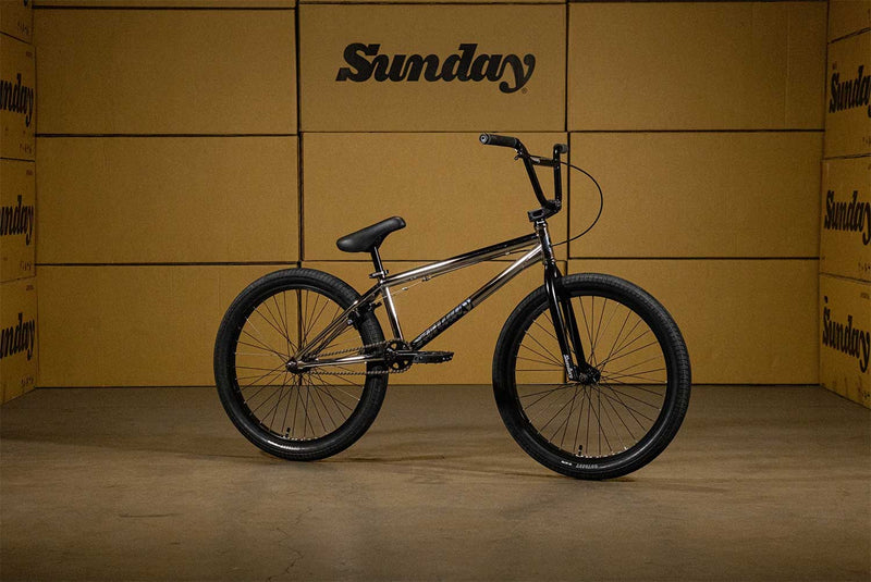 SUNDAY BMX クルーザー 24インチ フラットペダル付き SUNDAY MODEL-C 24インチ / クローム【フルクロモリ】 – BMXショップ