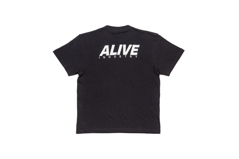 ALIVE INDUSTRY 22ロゴ Tシャツ / ブラック【Lサイズ】