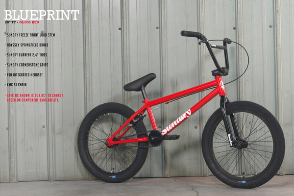 【SALE】SUNDAY 2022年 BLUEPRINT 20" / グロスレッド