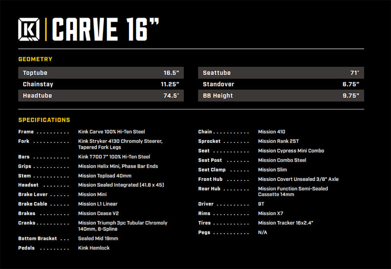 KINK 2023年 CARVE 16インチ / グロスデジタルホワイト