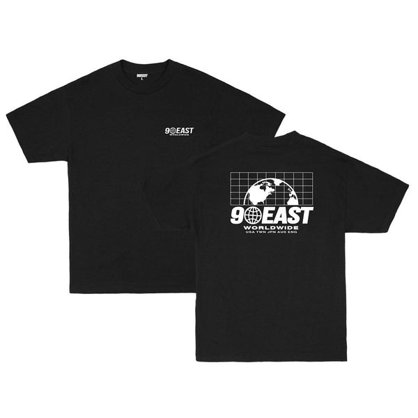 90EAST GLOBAL Tシャツ / ブラック【Lサイズ】
