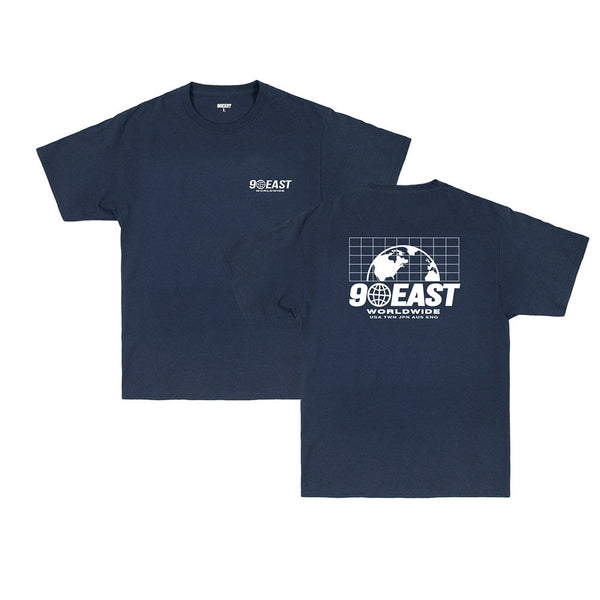90East Global Tシャツ / ネイビー【Lサイズ】