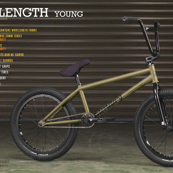 BMX 自転車 マットブラック グリーン SUNDAY WAVELENGTH 21